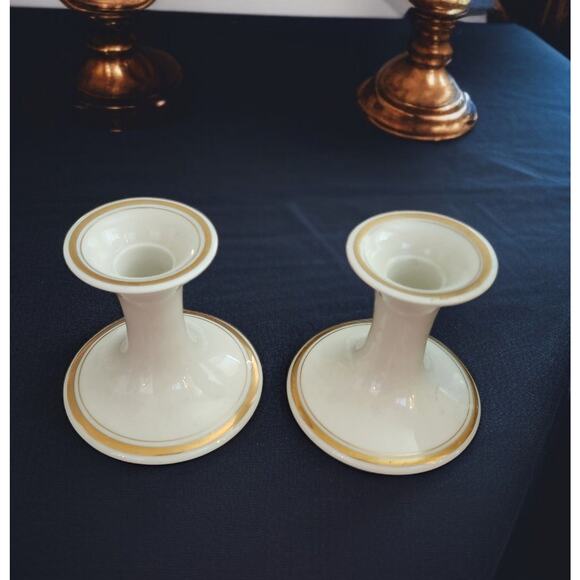 Fitz and Floyd The Botanical Collection Trellis Vases Leaf Bowl Candleholders - Picture 10 of 10